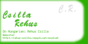 csilla rehus business card